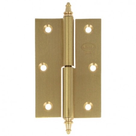 AMIG 5804  
 Bisagra 1007  
 100 x 70 x 3 mm  
 Latón  
 Mate - Izquierda