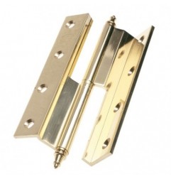 AMIG 5933  
 Bisagra 1207  
 100 x 63 x 3 mm  
 Latón  
 Pulido - Derecha