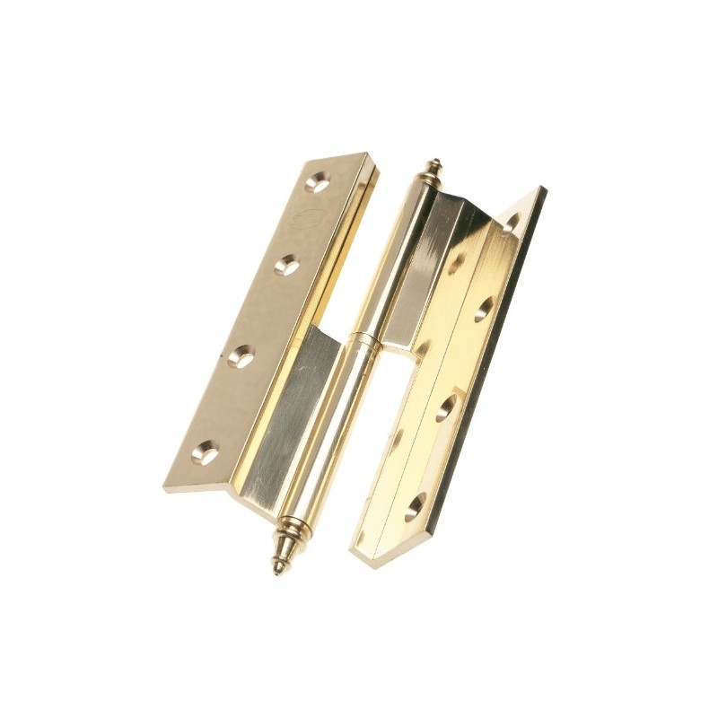 AMIG 5934  
 Bisagra 1207  
 100 x 63 x 3 mm  
 Latón  
 Pulido - Izquierda