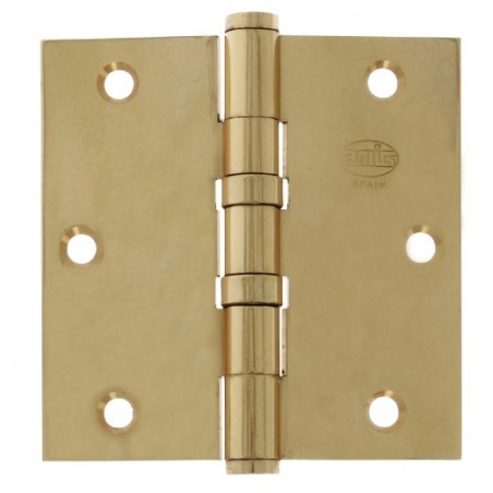 AMIG 5938  
 Bisagra 3012  
 3'' x 3'' (76 x 76 x 2,4 mm)  
 Latón  
 Pulido