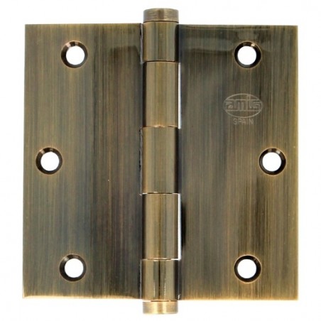 AMIG 5939  
 Bisagra 3010  
 3'' x 3'' (76 x 76 x 2,4 mm)  
 Latón  
 Cuero