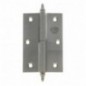 AMIG 5963  
 Bisagra 1007  
 120 x 80 x 3 mm  
 Latón  
 Cromado mate - Derecha