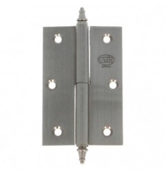 AMIG 5964  
 Bisagra 1007  
 120 x 80 x 3 mm  
 Latón  
 Cromado mate - Izquierda