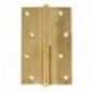 AMIG 6064  
 Bisagra 1107  
 100 x 70 x 3 mm  
 Latón  
 Pulido - Izquierda