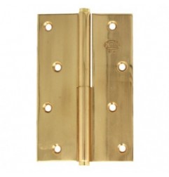 AMIG 6066  
 Bisagra 1107  
 120 x 80 x 3 mm  
 Latón  
 Pulido - Izquierda
