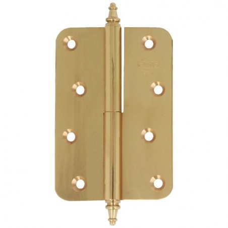 AMIG 6070  
 Bisagra 1070  
 100 x 70 x 3 mm  
 Latón  
 Pulido - Derecha