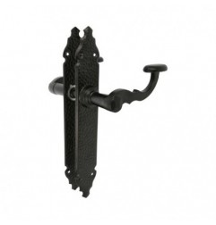 AMIG 6100  
 Manilla con placa 100P  
 280 x 44 mm  
 Placa de acero, Tirador de zamak  
 Negro