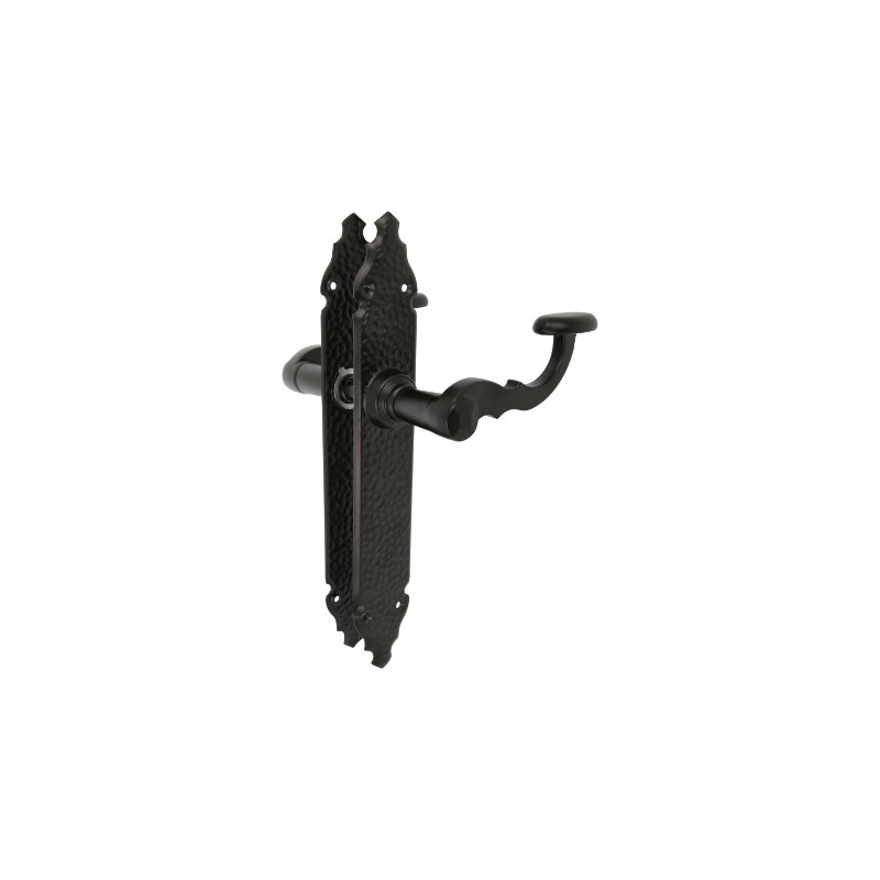 AMIG 6100  
 Manilla con placa 100P  
 280 x 44 mm  
 Placa de acero, Tirador de zamak  
 Negro
