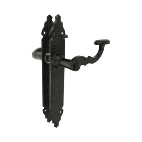 AMIG 6100  
 Manilla con placa 100P  
 280 x 44 mm  
 Placa de acero, Tirador de zamak  
 Negro