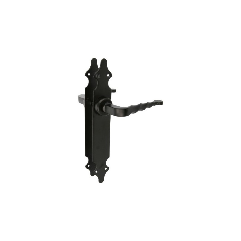AMIG 6101  
 Manilla con placa 101P  
 280 x 45 mm  
 Placa de acero, Tirador de zamak  
 Negro