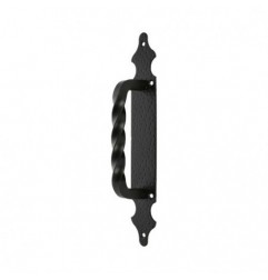 AMIG 6102  
 Manillón con placa 100  
 280 x 45 mm  
 Placa de acero, Tirador de zamak  
 Negro