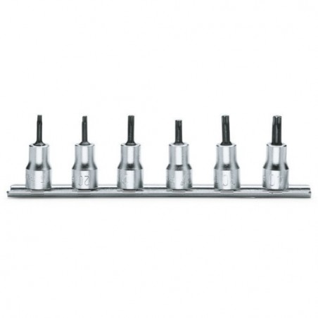 910TX/SB6 Juego de 6 vasos de 3/8&quot, con punta Torx&reg,, en soporte