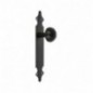 AMIG 6133  
 Pomo puerta con placa 18  
 280 x 45 x 2 mm  
 Placa de acero, Pomo de zamak  
 Negro