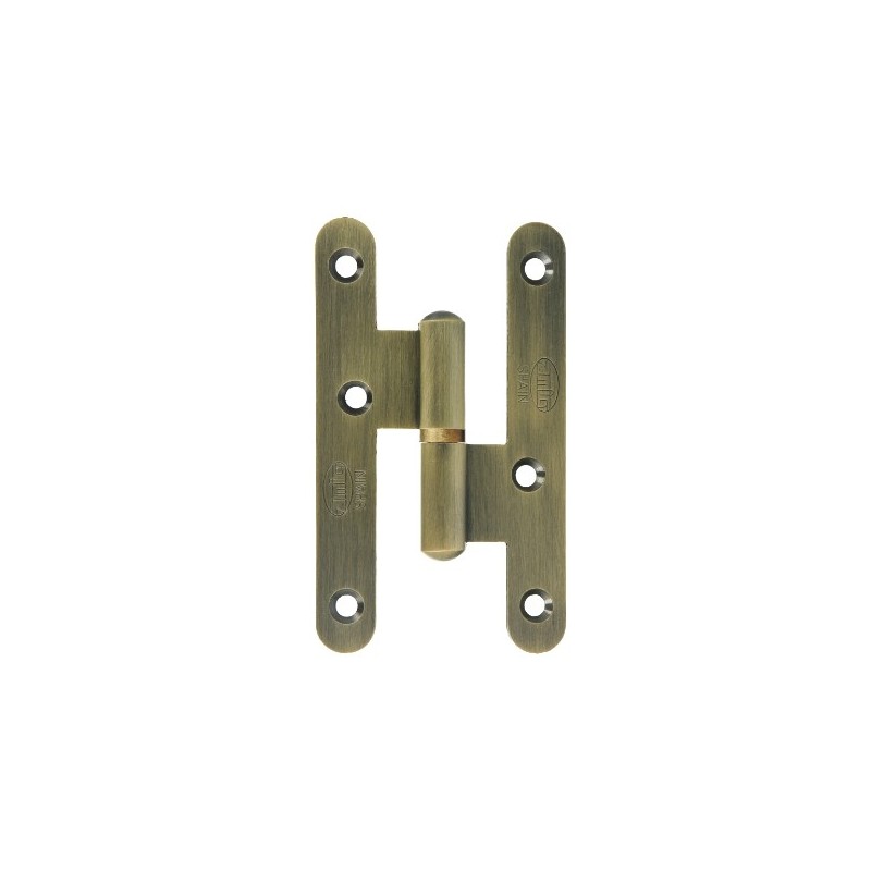 AMIG 6178  
 Pernio perfil laminado 405  
 95 x 52 x 2,3 mm  
 Latón  
 Cuero - Derecha