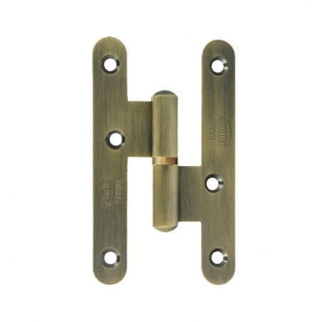 AMIG 6179  
 Pernio perfil laminado 405  
 95 x 52 x 2,3 mm  
 Latón  
 Cuero - Izquierda