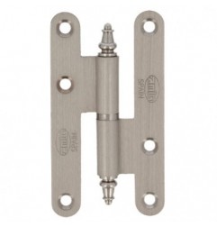 AMIG 6185  
 Pernio 407  
 95 x 52 x 2,3 mm  
 Latón  
 Cromado mate - Izquierda