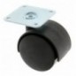 AMIG 6197  
 Rueda con pletina 1500  
 Ø45 mm  
 Nylon  
 Negro