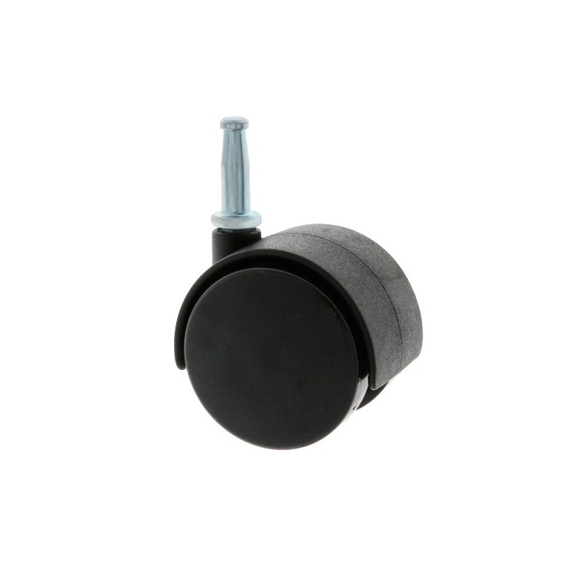 AMIG 6207  
 Rueda con espiga lisa 1503  
 Ø50 mm  
 Nylon  
 Negro