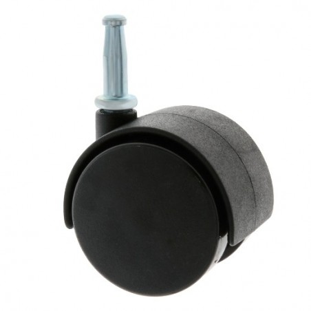 AMIG 6207  
 Rueda con espiga lisa 1503  
 Ø50 mm  
 Nylon  
 Negro