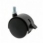 AMIG 6209  
 Rueda con espiga roscada y freno 1505  
 Ø40 mm  
 Nylon  
 Negro
