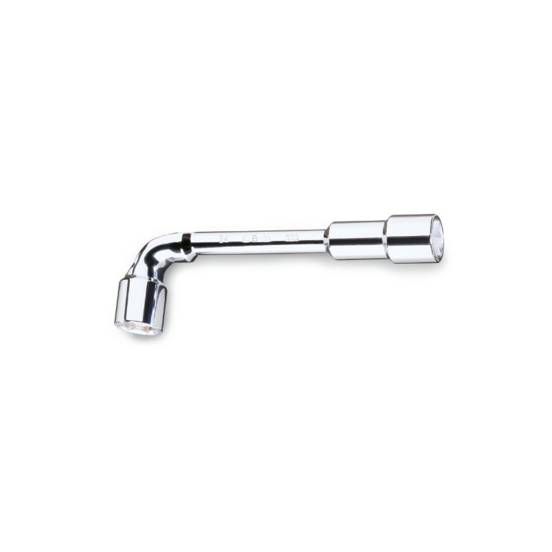 933 12X12 Llave de pipa doble hexagonal, cromada brillante