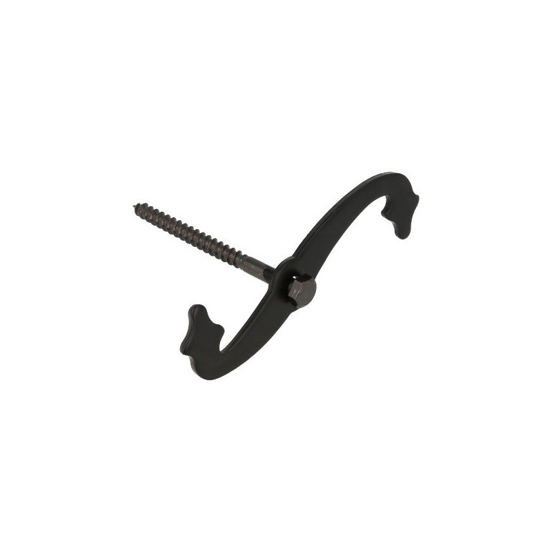 AMIG 6215  
 Retenedor contraventana 1  
 105 x 131 mm  
 Acero  
 Negro