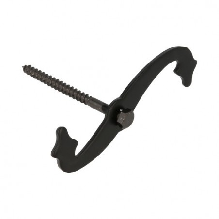 AMIG 6215  
 Retenedor contraventana 1  
 105 x 131 mm  
 Acero  
 Negro