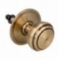 AMIG 6260  
 Pomo puerta de entrada 12  
 Ø70 mm  
 Latón  
 Cuero