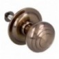 AMIG 6262  
 Pomo puerta de entrada 14  
 Ø61 mm  
 Latón  
 Cuero