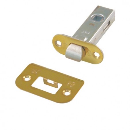 AMIG 628  
 Picaporte 8  
 45 mm  
 Acero  
 Latonado barnizado
