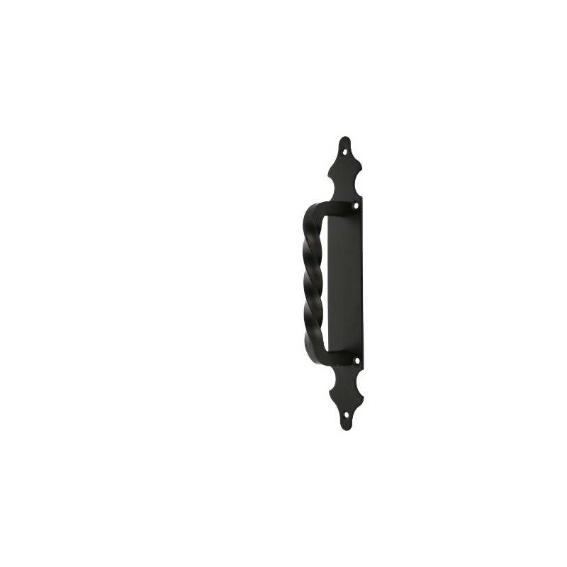 AMIG 6280  
 Manillón con placa 101  
 280 x 45 mm  
 Placa de acero, Tirador de zamak  
 Negro