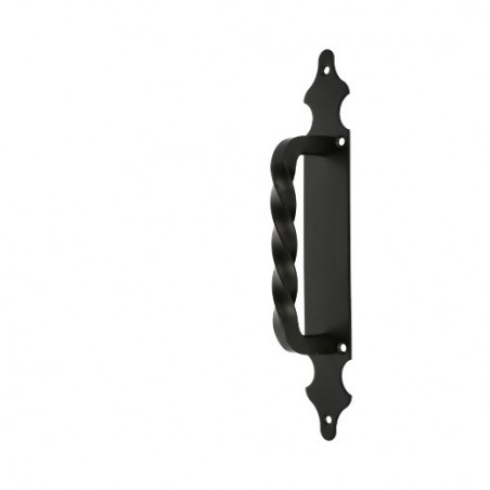 AMIG 6280  
 Manillón con placa 101  
 280 x 45 mm  
 Placa de acero, Tirador de zamak  
 Negro