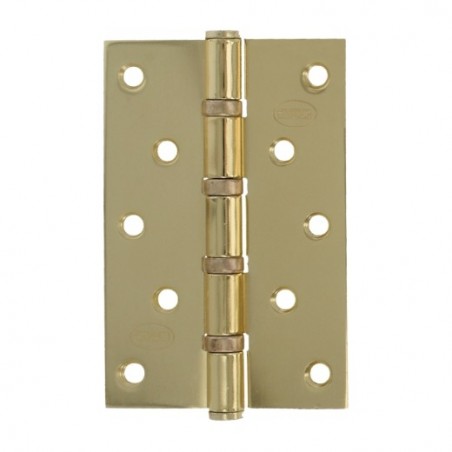 AMIG 6305  
 Bisagra 5008  
 120 x 80 x 3 mm  
 Acero  
 Latonado barnizado