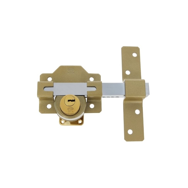 AMIG 6351  
 Cerrojo de seguridad 4  
 88 x 153 mm  
 Acero  
 Martelé