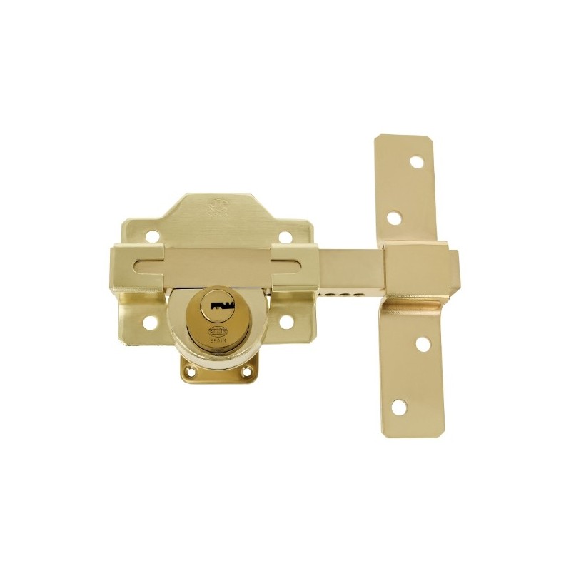 AMIG 6355  
 Cerrojo de seguridad 4  
 105 x 170 mm  
 Acero  
 Oro