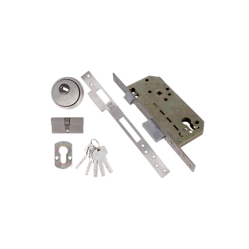 AMIG 6372  
 Cerradura 200  
 50/85  
 Acero inoxidable 18/8  
 Mate