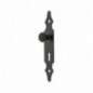 AMIG 6432  
 Escudo tirador con bocallave 102  
 146 x 30 mm  
 Acero  
 Negro