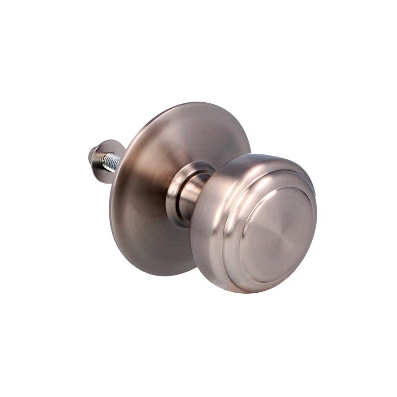 AMIG 6443  
 Pomo puerta de entrada 12  
 Ø70 mm  
 Latón  
 Cromado mate