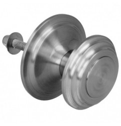 AMIG 6444  
 Pomo puerta de entrada 13  
 Ø76 mm  
 Latón  
 Cromado mate
