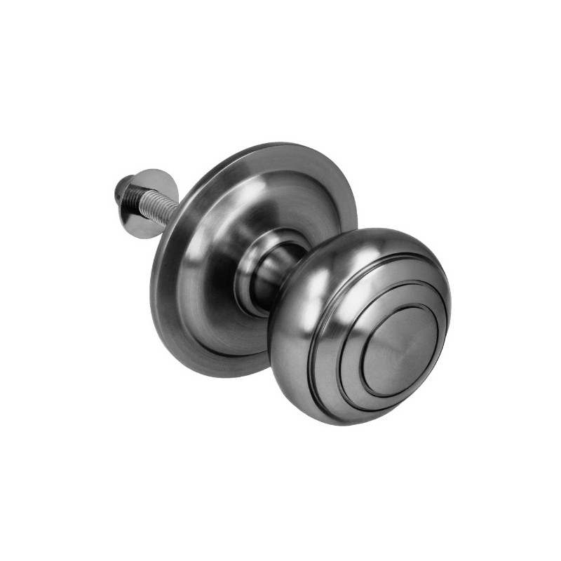 AMIG 6445  
 Pomo puerta de entrada 14  
 Ø61 mm  
 Latón  
 Cromado mate