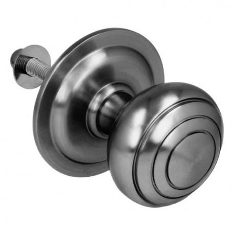 AMIG 6445  
 Pomo puerta de entrada 14  
 Ø61 mm  
 Latón  
 Cromado mate