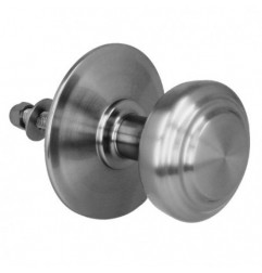 AMIG 6446  
 Pomo puerta de entrada 15  
 Ø70 mm  
 Latón  
 Cromado mate
