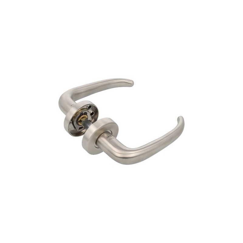 AMIG 6458  
 Manilla con roseta 21R  
 Ø53 mm  
 Acero inoxidable 18/8  
 Mate