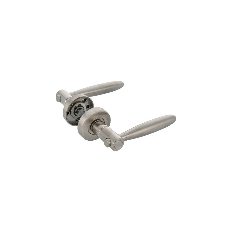 AMIG 6459  
 Manilla con roseta 22R  
 Ø53 mm  
 Acero inoxidable 18/8  
 Mate
