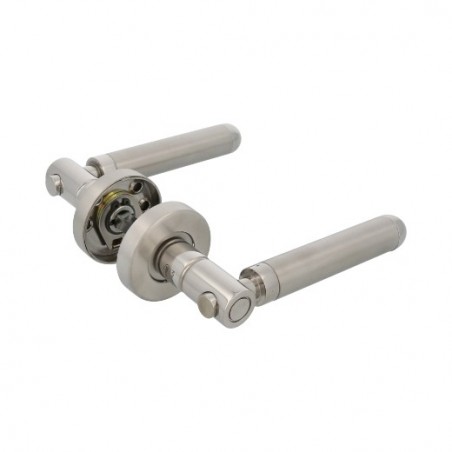AMIG 6461  
 Manilla con roseta 24R  
 Ø53 mm  
 Acero inoxidable 18/8  
 Mate