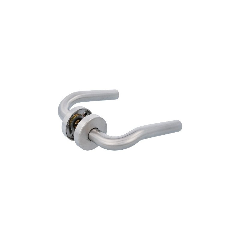 AMIG 6465  
 Manilla con roseta 20R  
 Ø53 mm  
 Acero inoxidable 18/8  
 Mate