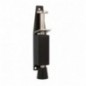 AMIG 6468  
 Retenedor de pie 10  
 120 x 25 mm  
 Zamak  
 Negro