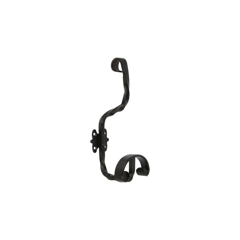 AMIG 6492  
 Colgador 102  
 210 x 80 x 90 mm  
 Acero  
 Negro