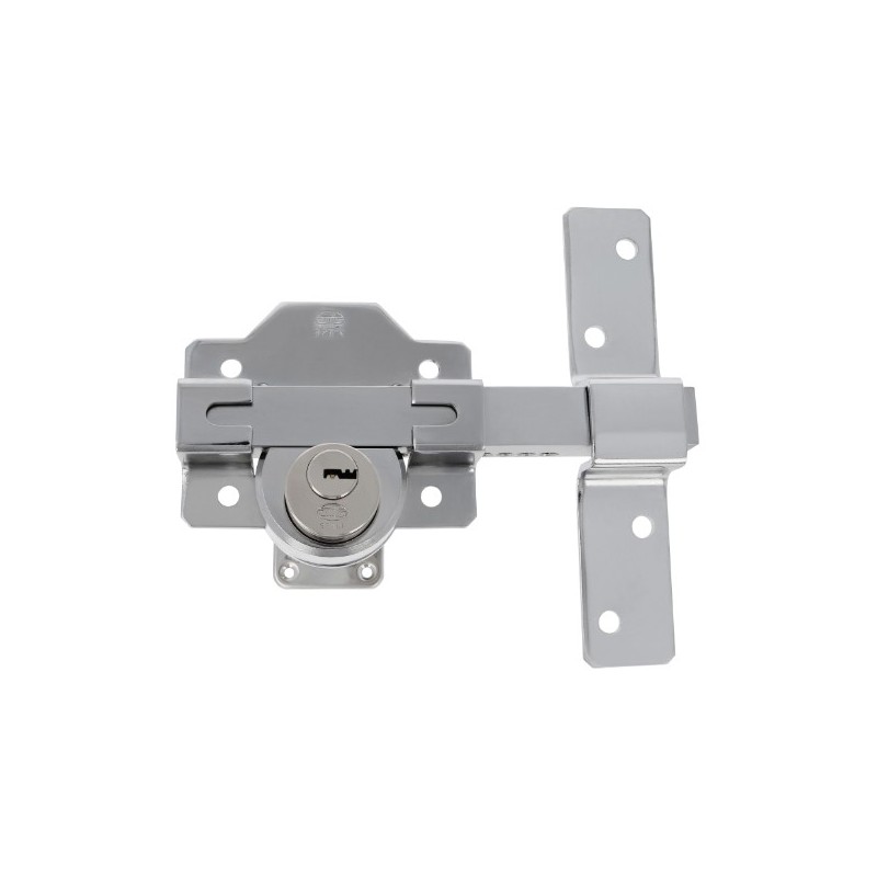 AMIG 6522  
 Cerrojo de seguridad 5  
 88 x 153 mm  
 Acero  
 Cromado brillo
