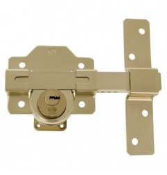 AMIG 6524  
 Cerrojo de seguridad 5  
 88 x 153 mm  
 Acero  
 Oro